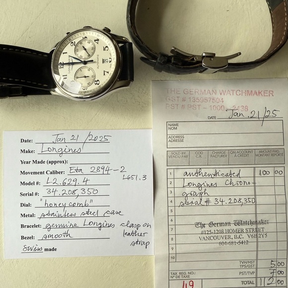 Longines Master Collection Chronograph Watch - Picture 9 of 10